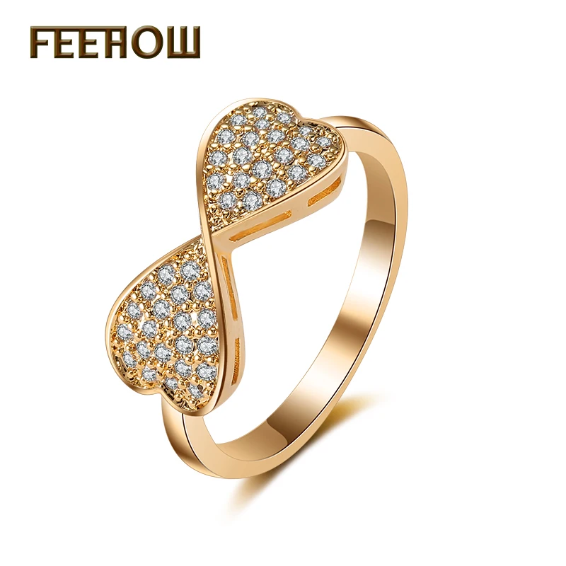 FEEHOW уникальный дизайн в форме розетки ювелирные изделия кубический циркон микро