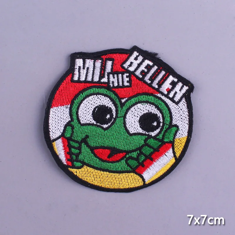 Эмблема-патч Oeteldonk Frog Carnival для Нидерландских нашивок на одежде с картуном Nederland, наносимых утюгом.