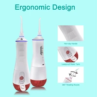 mj dental care oral irrigator usb rechargeable water flosser portable dental water jet 320ml water tank waterproof teeth cleaner