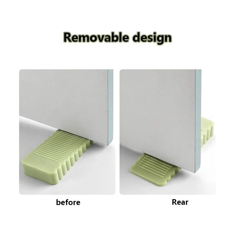 Безопасные силиконовые ограничители дверей блочный Клин дверные домашние