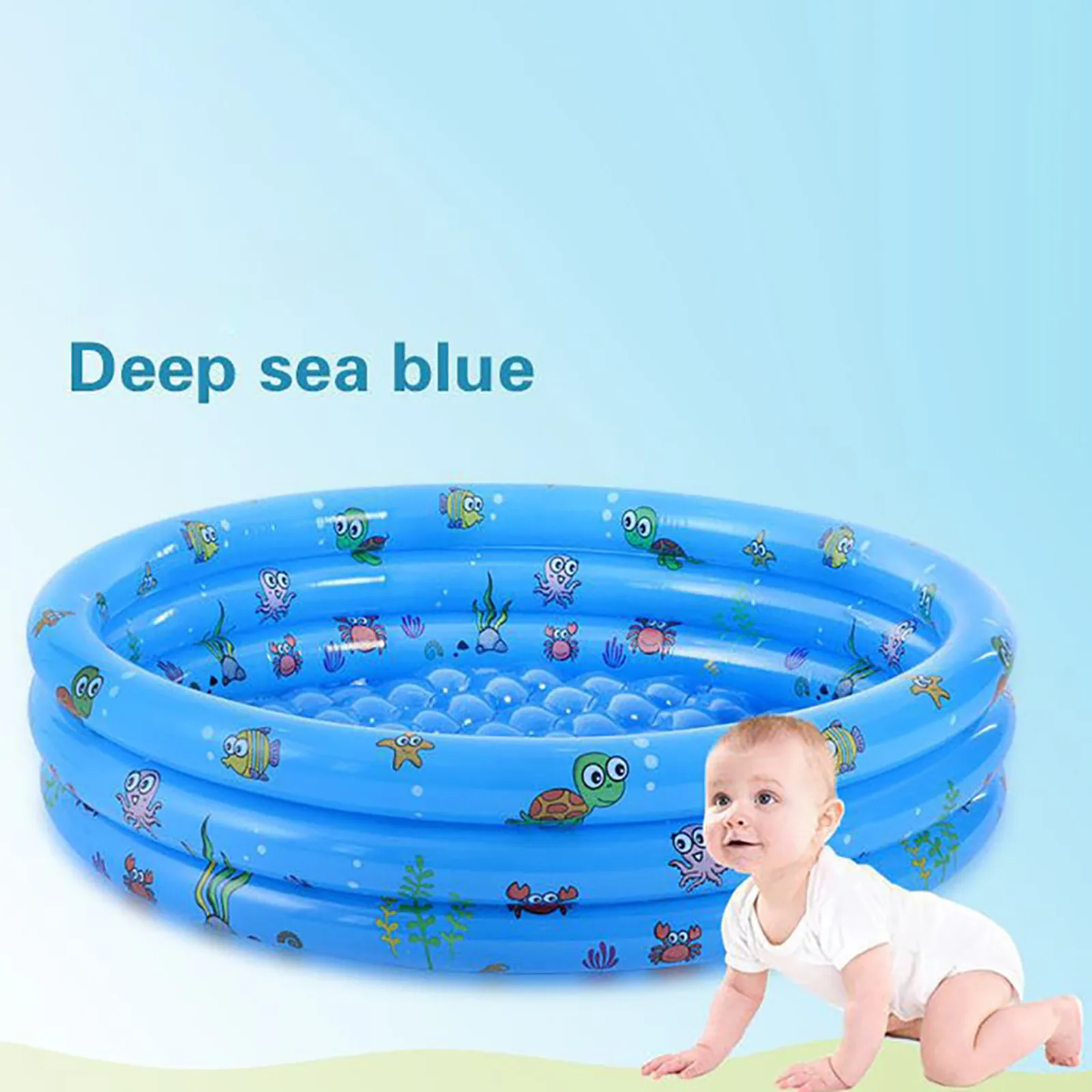 

Summer Home Kids Baby Swimming Pool Inflatable Bathing Bathtub Water Fun Blow Up Bath Pool 3 Layers Warm Bathtub Summer Toy