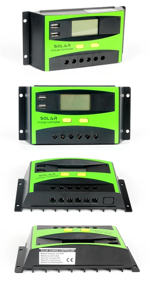 PWM 60A Солнечный контроллер заряда световой сигнал дорожного движения светильник