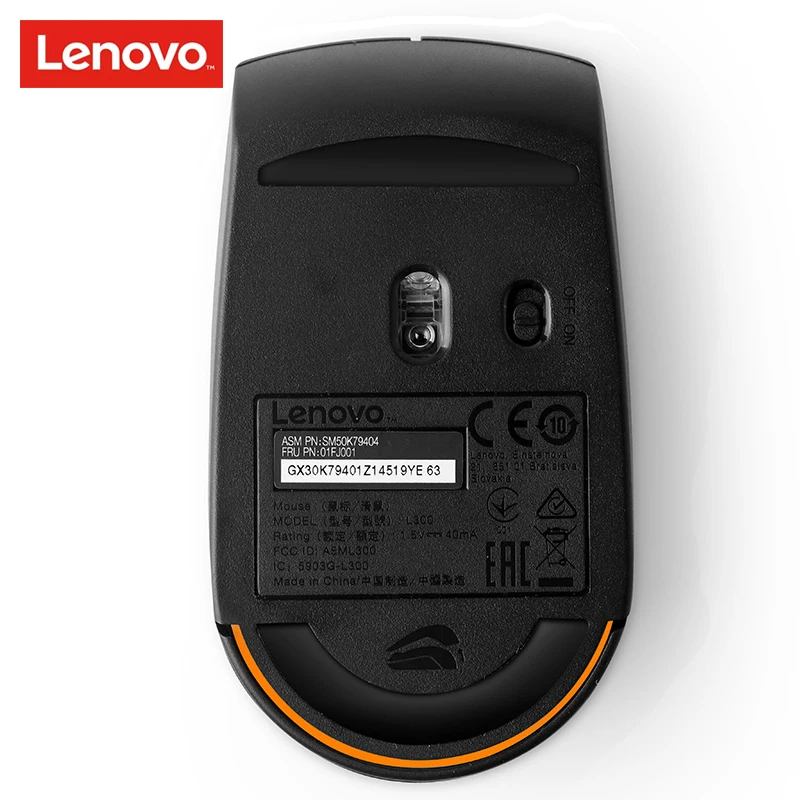 LENOVO N1901A L300 беспроводная мышь с 1000 точек/дюйм легкий вес 2 4 ГГц для ноутбука Mac PC