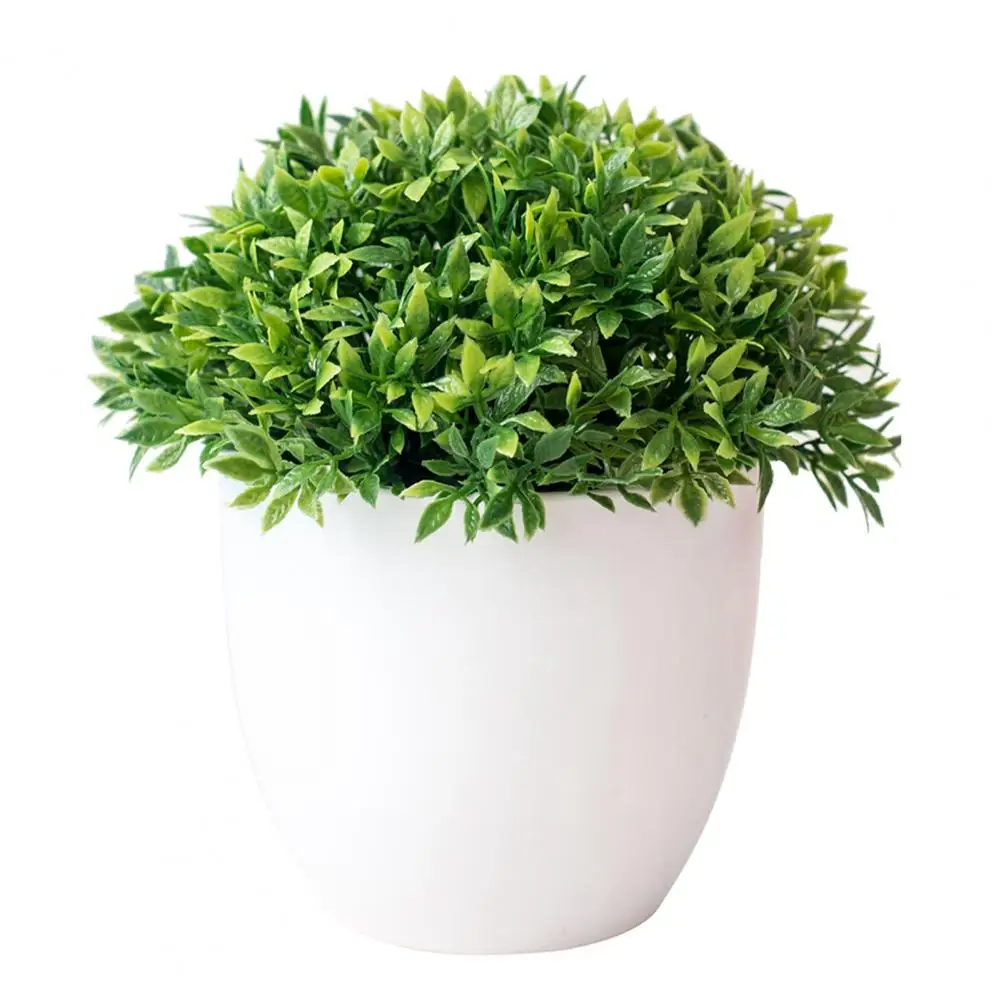 Artificial plant bonsai simulation plastic small tree potted ornaments home decoration craft | Дом и сад