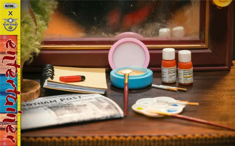 

IN STOCK BH006C 1/6 The Joker 2019 Makeup Dressing Table Chair Accessories Set