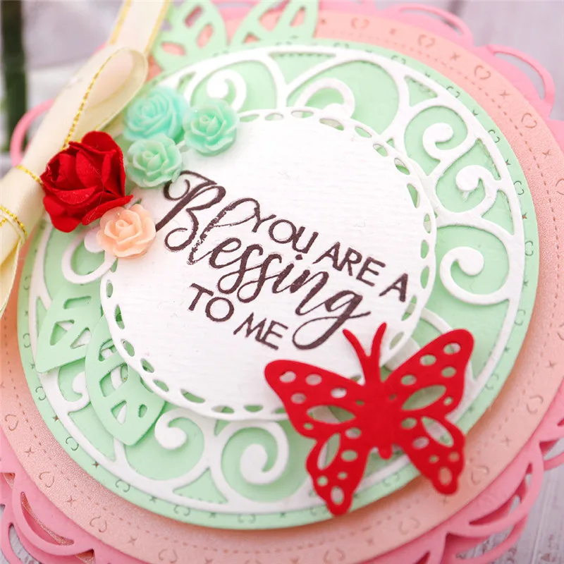 Eastshape 5 шт цветок круглая рамка металлическая резка штампы Sun Craft Скрапбукинг