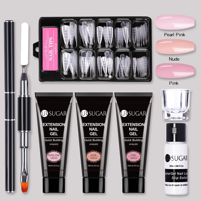 Набор для наращивания ногтей UR SUGAR акриловый Гель лак маникюра и дизайна