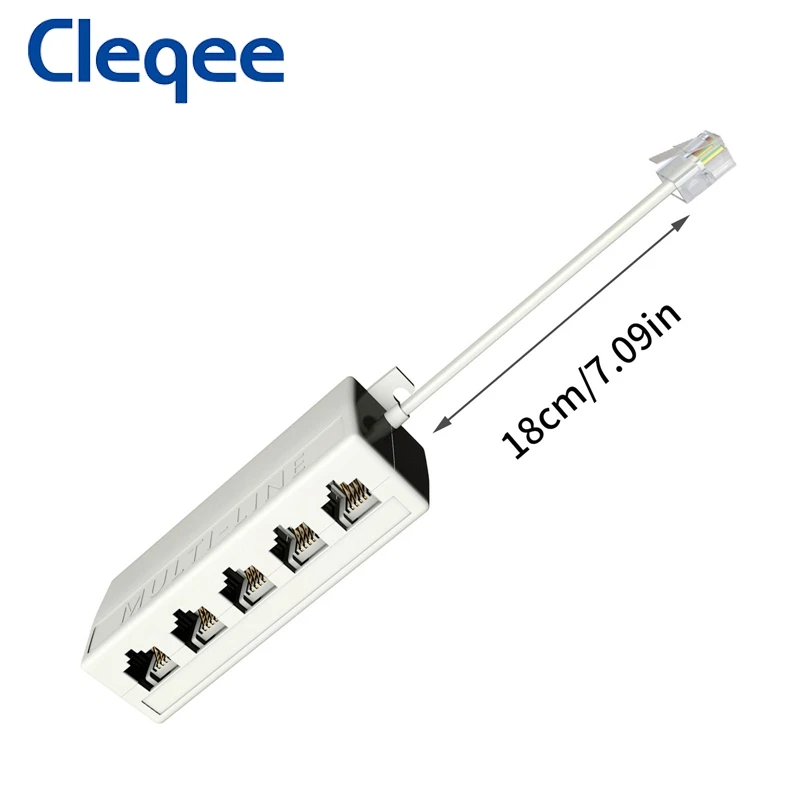 Разъем JXSINONE RJ11 с 5 отверстиями модульный разветвитель телефонной линии адаптер