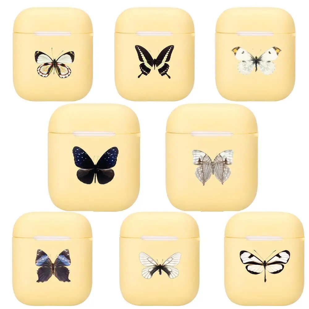 

Fashion beautiful butterfly Case Silicone Case For Apple Airpods 1/2 Cover Protective Earphone Case Headphones Cases Protective