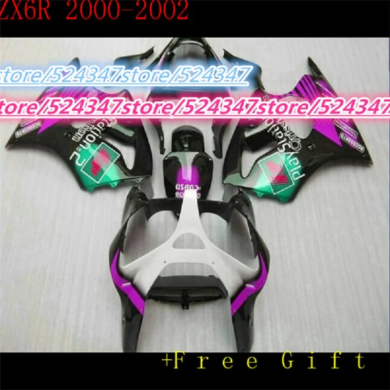 

Custom multicolor motorcycle Fairing kit For KAWASAKI Ninja ZX6R 00-02 ZX-6R 2000-2002 6R 00 02 ZX 6R 2000 2002 00 01 02