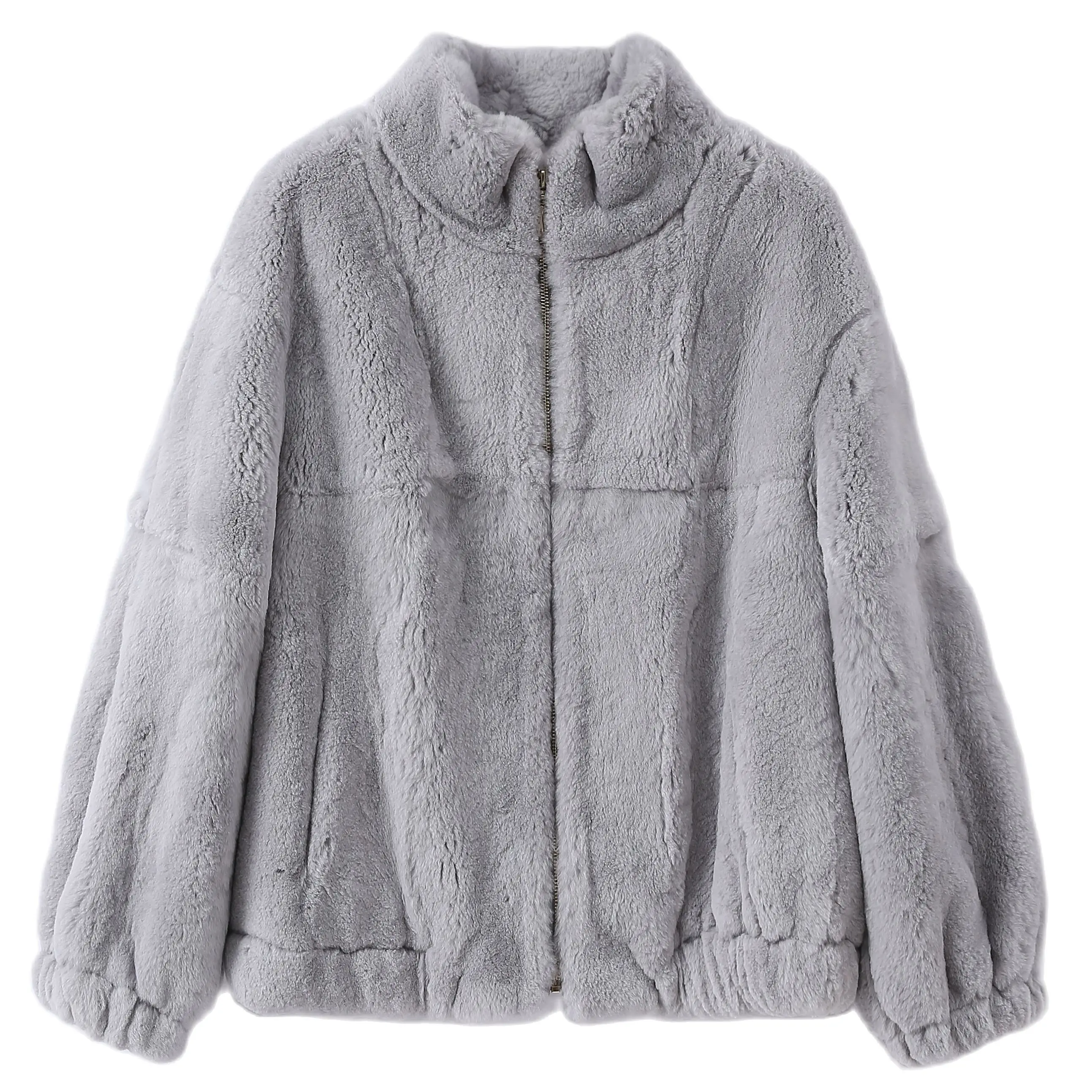 

Pudi women Real Rabbit Fur Jacket Coat Female Winter new Genuine leather Coats Parka Jackets CT136