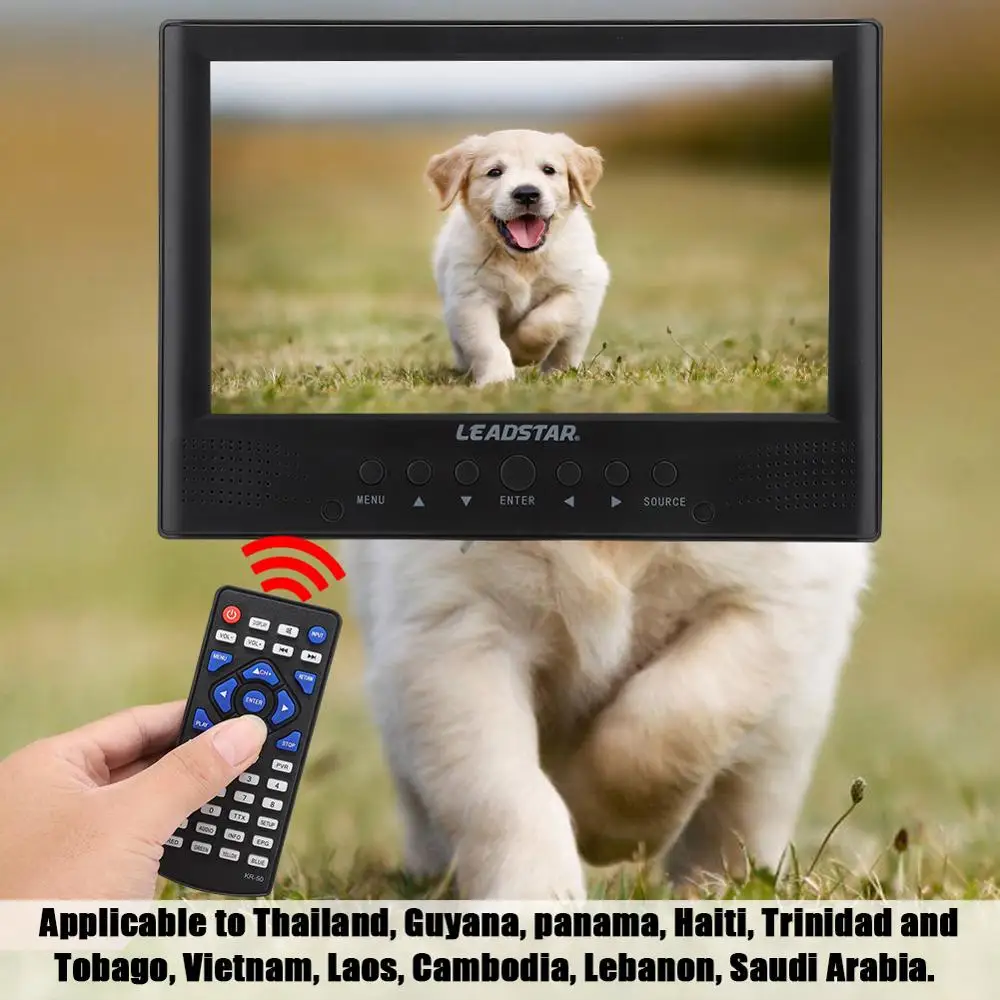 For LEADSTAR 9-Inch DVB-T/T2 Front speakers Digital TV with Headphone Jack 110-220V US Plug Didital | Электроника