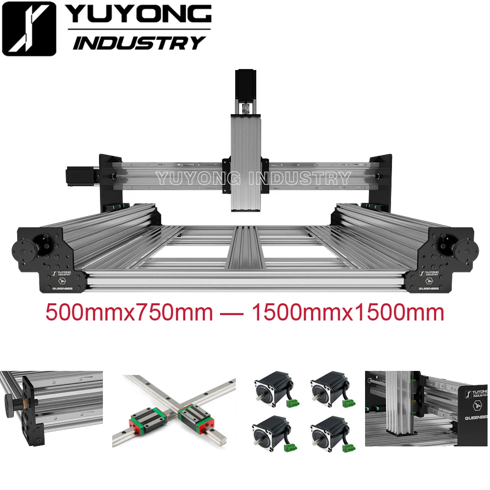 

QUEENBEE ультра механический комплект для ЧПУ линейные направляющие Модернизированный точный станок с ЧПУ гравировальный станок