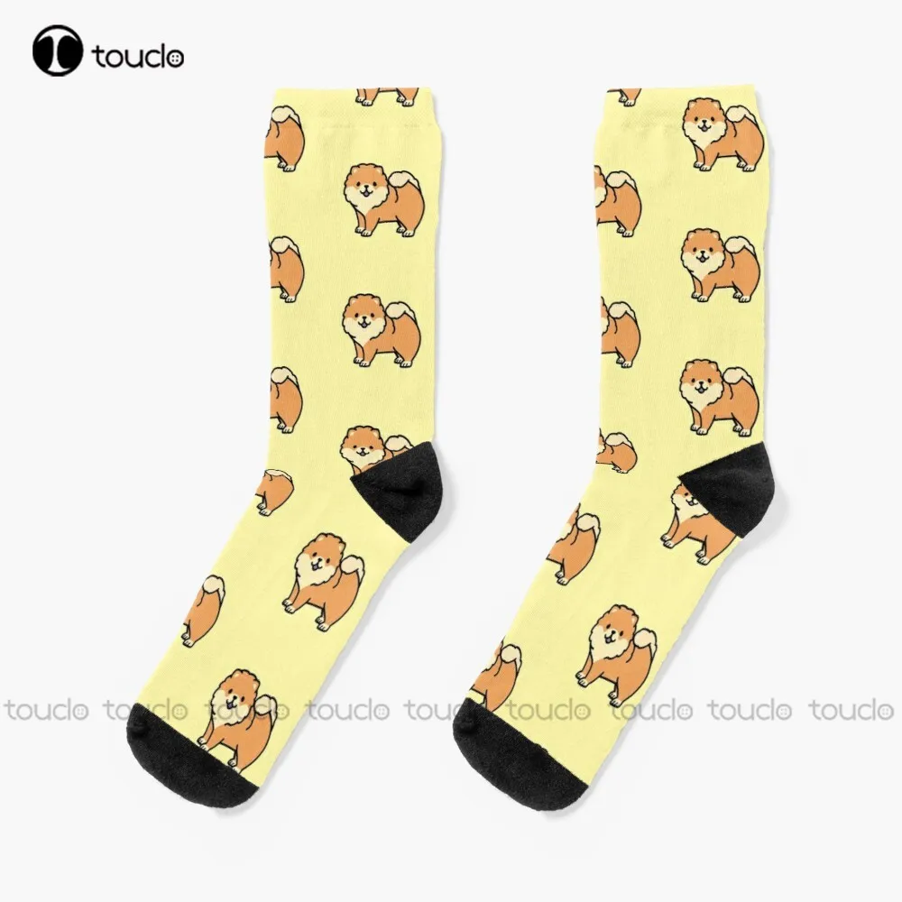 Chow Chow Socks Womens Cotton Socks Personalized Custom Unisex Adult Teen Youth Socks 360° Digital Print Christmas Gift Gift