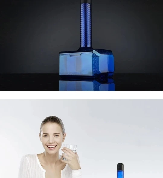 Л бутылка для воды в форме молотка с длинной ручкой многоразовая прочная