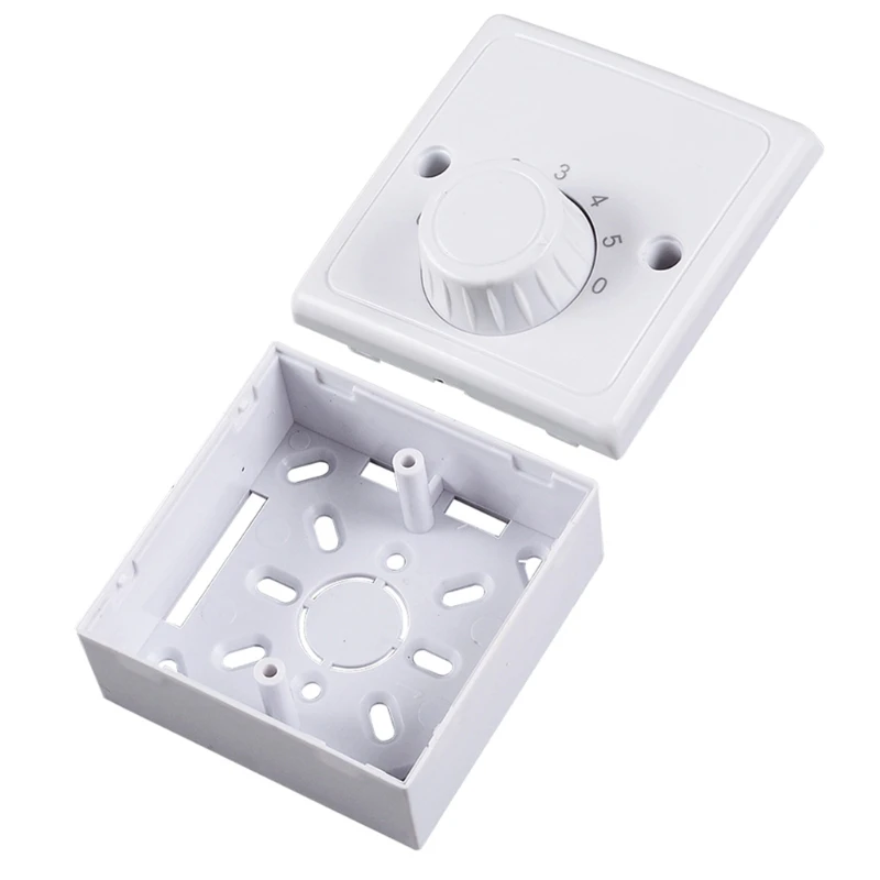 220V Universal Adjustment Ceiling Fan Speed Control Switch Wall Button Dimmer Five Gears Adjuster | Бытовая техника