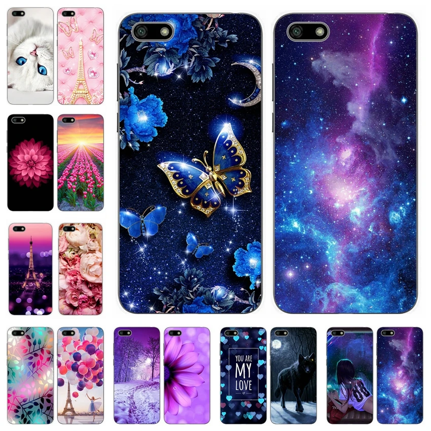 Для Huawei Honor 7A чехол 5 45 &quotмягкий силиконовый милый для 7 A Honor7A DUA-L22 русская задняя