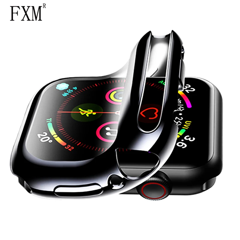 Чехол для часов Apple Watch band series 5 4 40 мм 44 чехол 3 2 1 42 38 м тонкий все включено PU