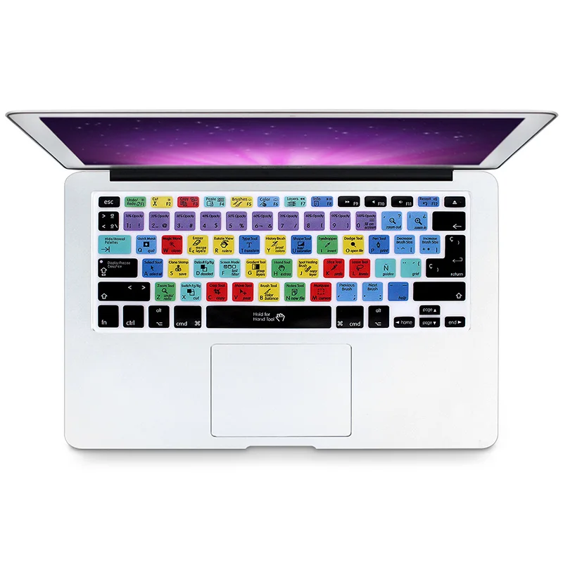 HRH фотошоп PS испанский горячий ключ ярлыки силиконовая клавиатура крышка защита