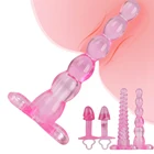 Анальная пробка с силиконовыми бусинами, фаллоимитатор без вибратора, мужской массажер простаты, Стимулятор точки G, Анальная пробка, анальные игрушки для пар