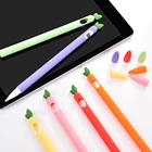 Чехол для Apple Pencil 1 2, универсальный цветной чехол для IPad, нескользящий защитный силиконовый чехол для Apple Pencil 2 1