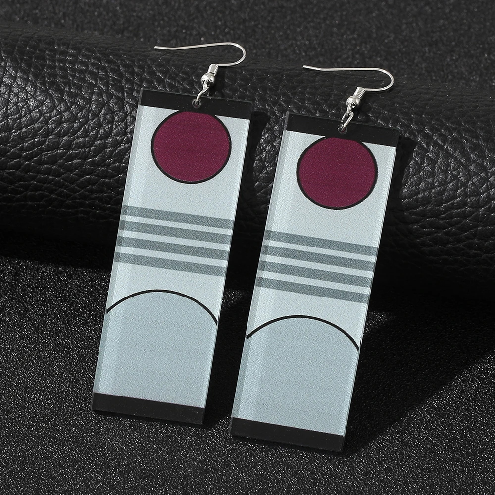 Японские популярные акриловые серьги ниндзя из аниме клинок рассекающего