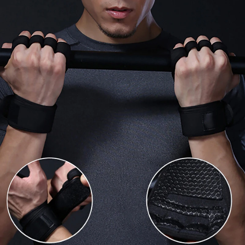 Breathable Anti Slip Gym Fingerless Glove Sports Fitness for Women Men Bodybuilding Weightlifting Excise Sport Gloves | Спорт и