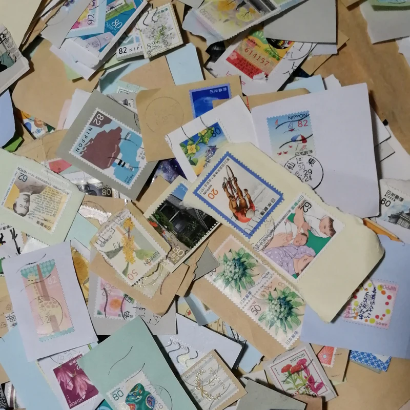 100 шт./лот Япония используется с почтовой маркой специальная памятная печать