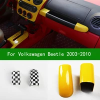 for volkswagen beetle 2003 2010 black carbon fiber interior deputy passenger armrest molding cover 2004 2005 2006 2007 2008 2009