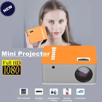 uc28d mini projector 16 7m audio portable phone projector home beamer player full high definition support usbavhdmi compatible