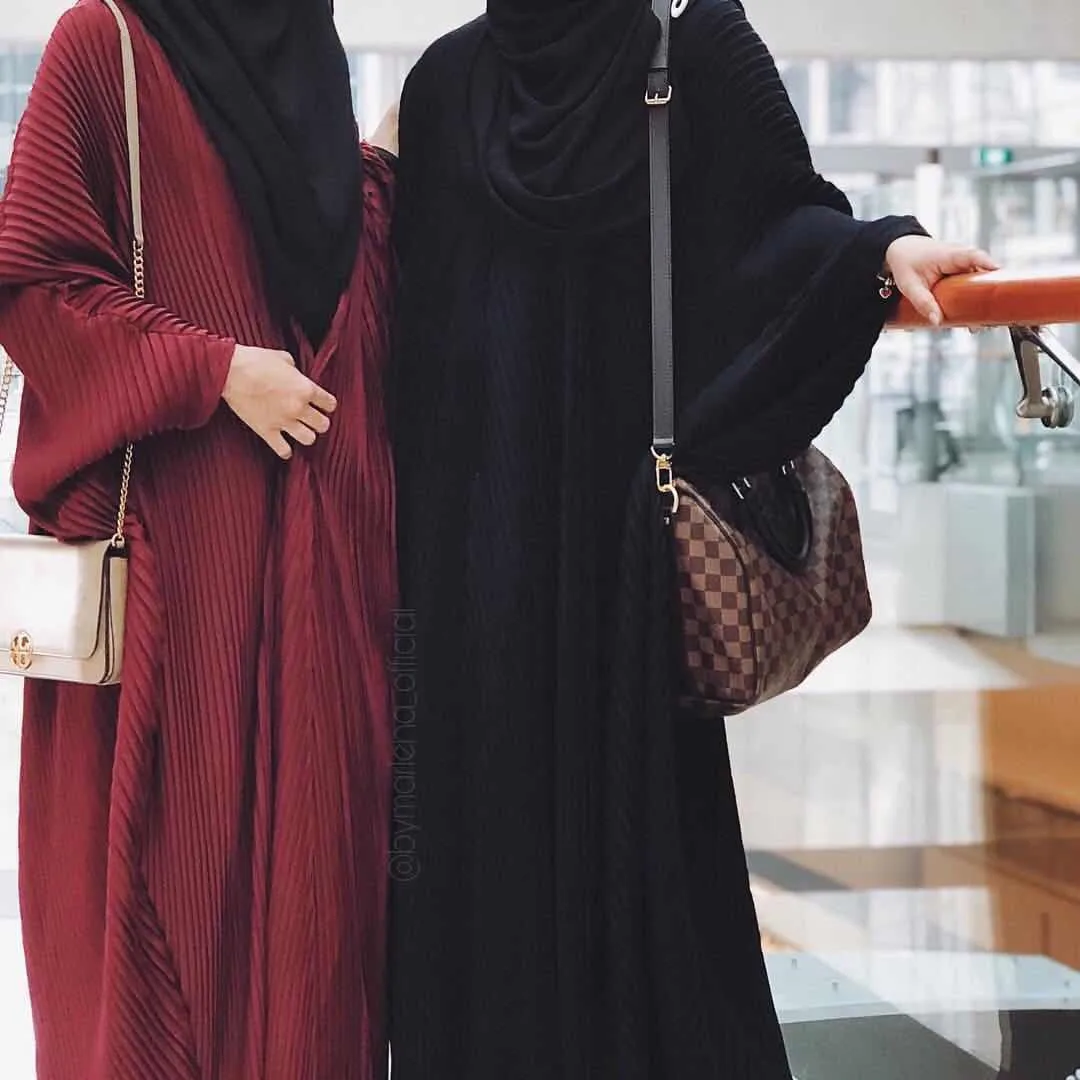 2021 Autumn New Turkish Hijab Muslim Dresses Islam Clothing Batwing Sleeve Plus Size Dubai Abaya Muslim Clothes For Women Lsm304