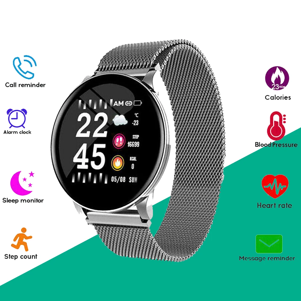 

Смарт-часы для мужчин и женщин, с цветным экраном 1,3 дюйма