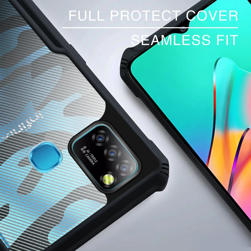 rzants for infinix smart 5 hot 10 lite case beetle camouflage shockproof casing transparent phone shell funda soft cover free global shipping