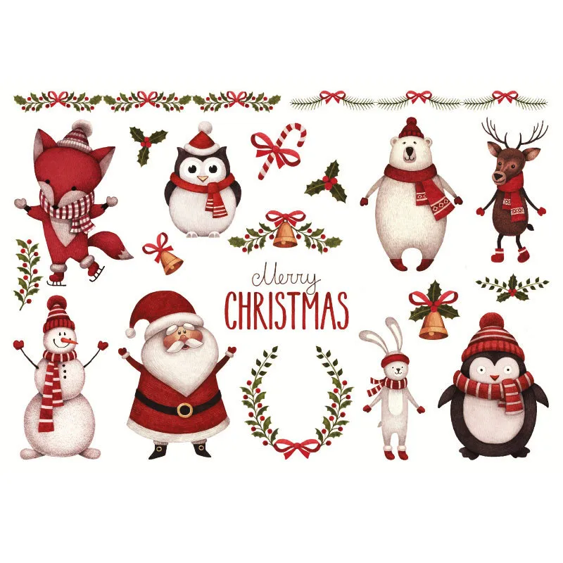 Рождественская серия Канцтовары стикер школьные принадлежности дневник в стиле