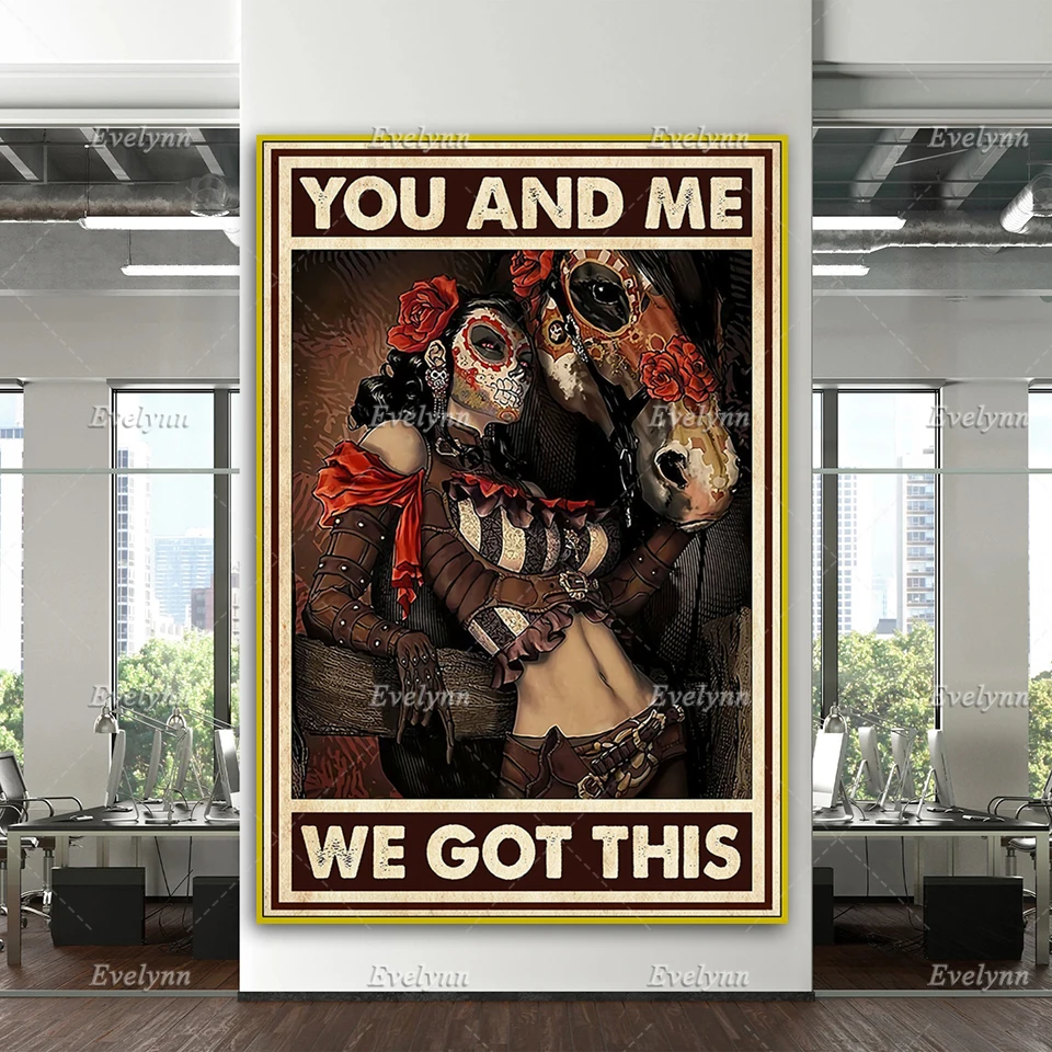 Вы и я получили этот постер фотообои домашний декор с изображением сахарного