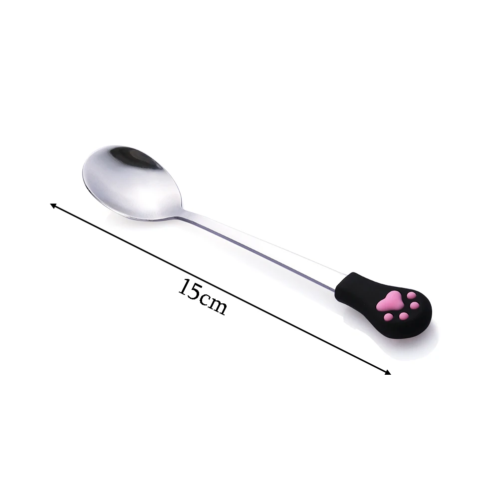 

1 Pcs Cute Cat Claw Coffee Spoons Fruit Dessert Spoon Candy Tea Spoon Cat Drink Tableware Kitchen Supplies