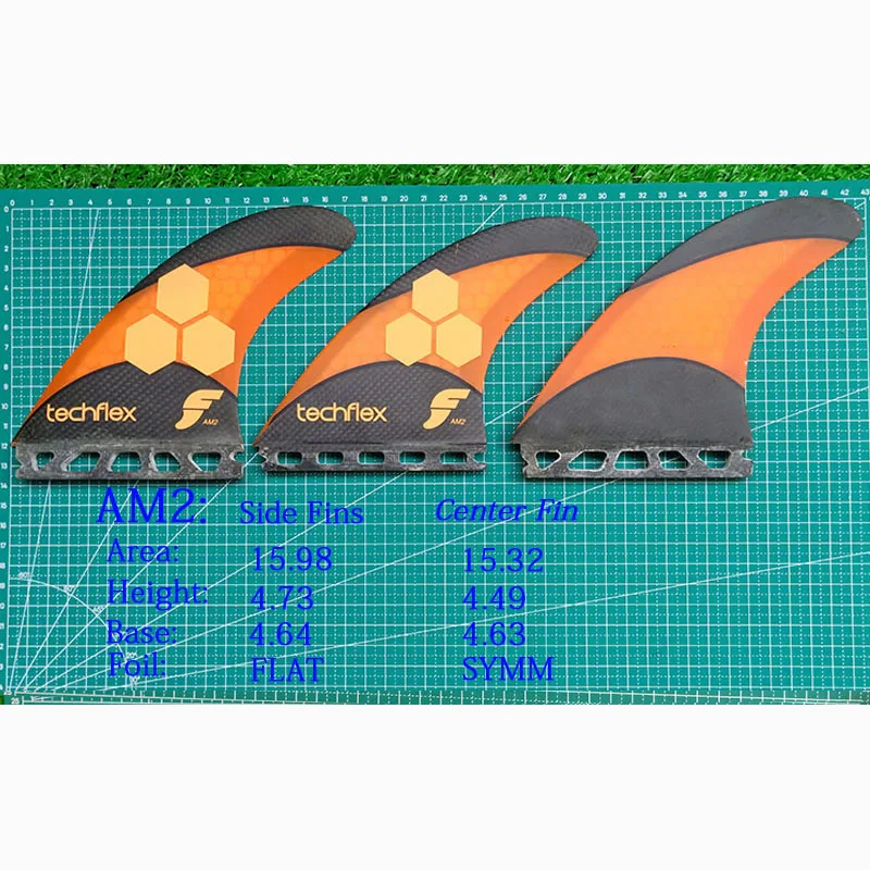 Будущее AM2 3-плавник Techflex большой доски для серфинга три ребра комплект Фондовая зазор-распродажа серфинга longboard аксессуары carbonfiber плавник