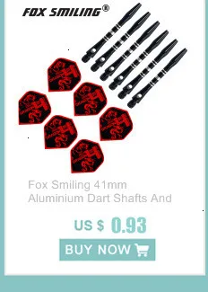 Fox Smiling 60/48/30/12 шт. 2D Прохладный Стандартный Дротика Перелёты хорошее Дротика s полета открытый крыло хвост с разными рисунками