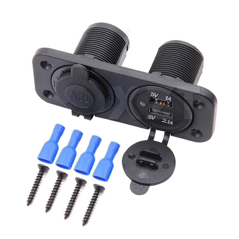 Двойная USB розетка для автомобильного прикуривателя Разветвитель 12 в зарядное