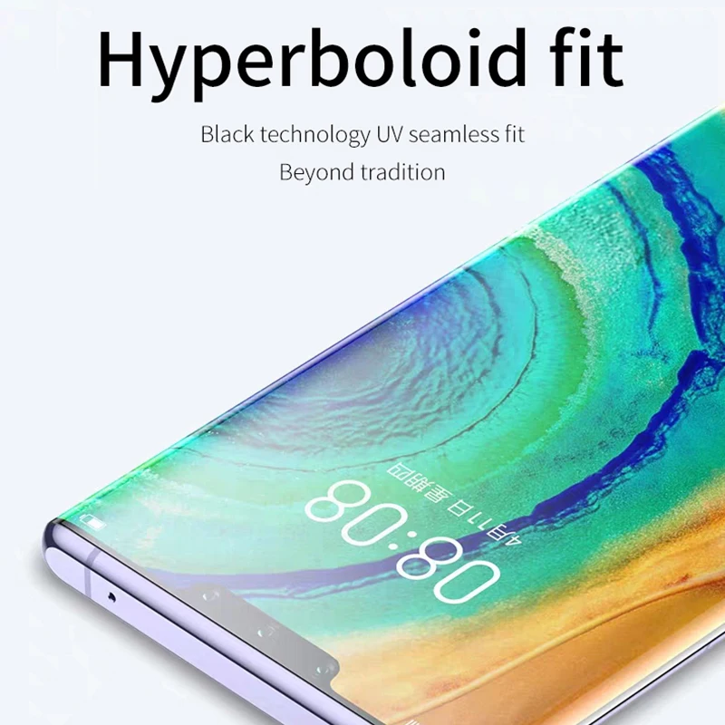 Нано Жидкостное УФ-закаленное Стекло для защиты экрана Huawei P30 Pro P40 P20, Защитная Пленка для экрана HUAWEI Mate 20 30.