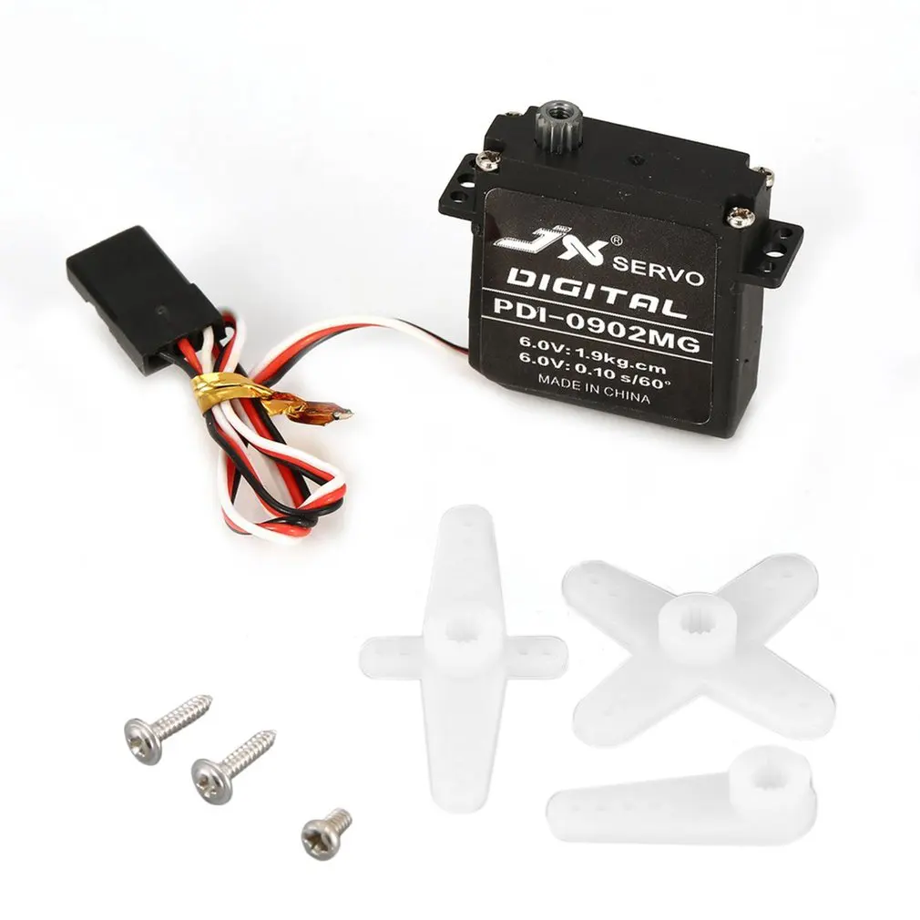 

JX PDI-0902MG 1.9KG 4.8V-6V Large Torque Digital Servo For RC Fixed Wing Airplane Aircraft Spare Parts Accessories