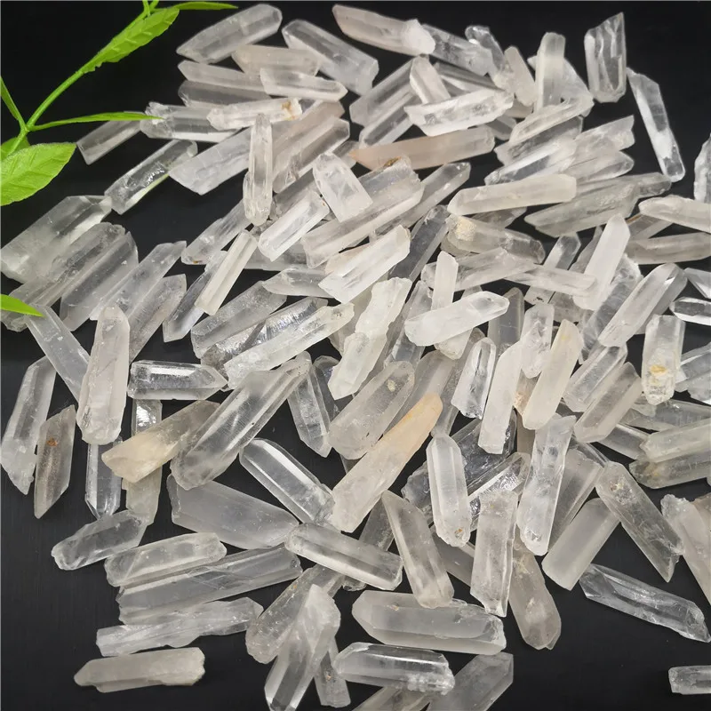 Natural Quartz White Aura Lemurian Seed Crystal Stones Point Specimen Decoration and Minerals | Дом и сад