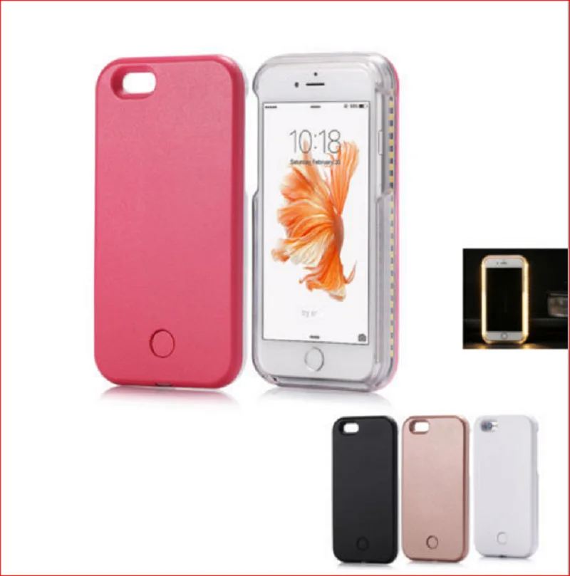 Чехол со светодиодной подсветкой для телефона задняя крышка Iphone 6 6s 7 8 Plus 11 12 Pro Max SE