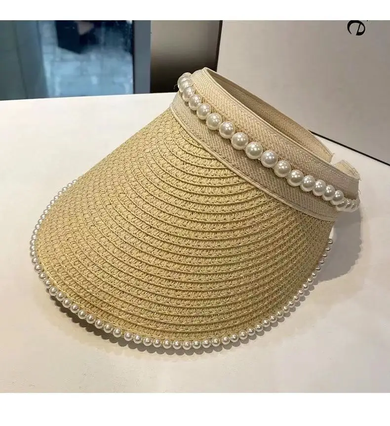 

SH002 Summer Sun hat women's hat hat women's Straw hat Pearl Beach hat girl