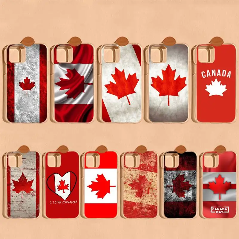 

Canada Canadian Flag CA Banner Phone Case for iPhone 11 12 13 mini pro XS MAX 8 7 6 6S Plus X 5S SE 2020 XR cover