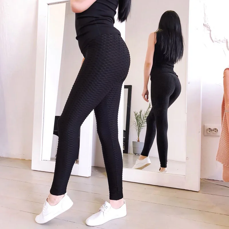 Женские леггинсы с высокой талией NORMOV сексуальные черные для фитнеса | Женская
