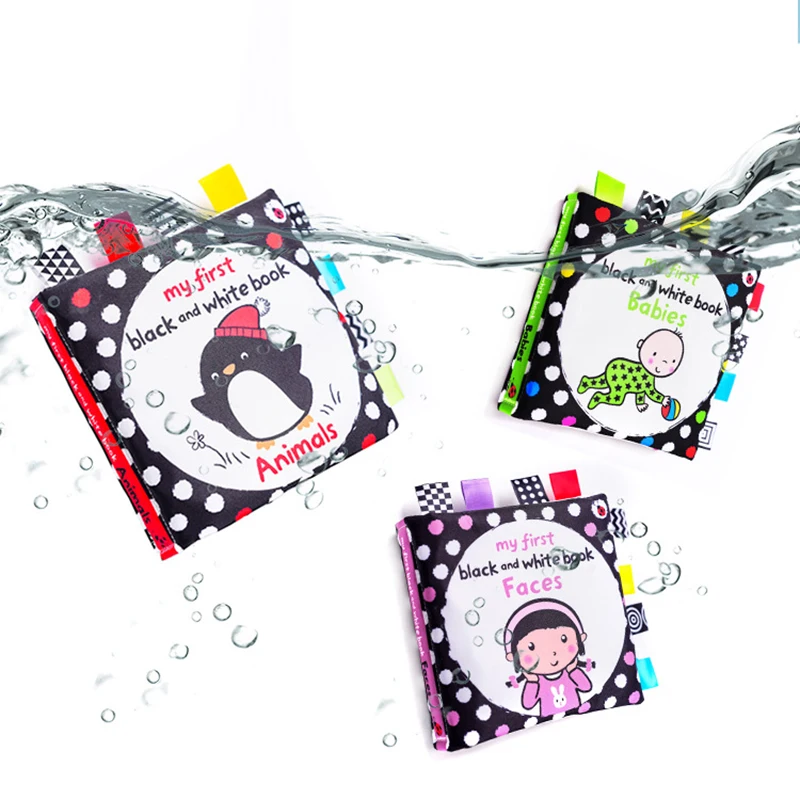 Montessori Детские визуальный первый мягкий активности рельефная ткань книга высокая