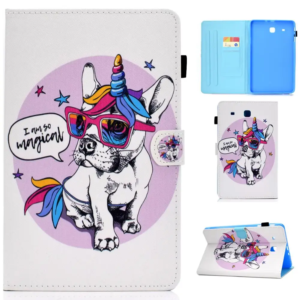 Кожаный чехол книжка с подставкой для Samsung Galaxy Tab E 9 6 SM T560 T561 T565 T567V + пленка ручка|for