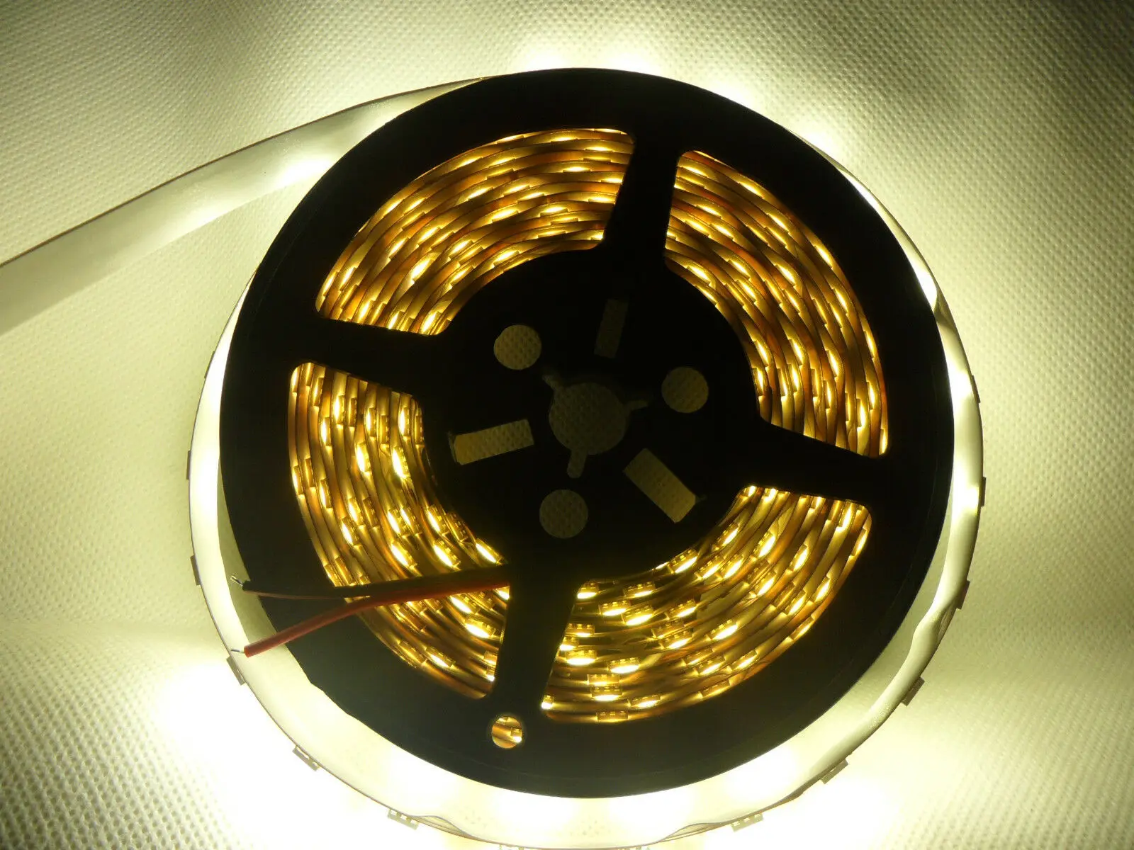 DIY LED U-HOME Рождественская лампа 5 м/катушка 300 светодиодов DC12V SMD5050 60 светодиодов/м Светодиодная лента желтого цвета неводонепроницаемая для праздничной вечеринки