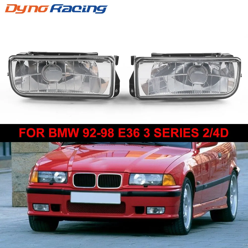 Fari fendinebbia anteriore lente cristallina per BMW 92-98 E36 serie 3 2/4D senza lampadine sinistra destra 63178357389 63178357390